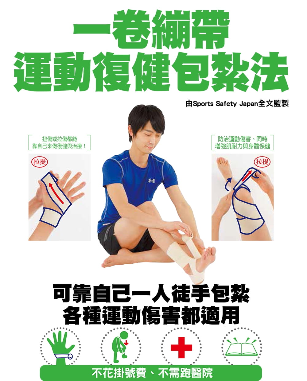 预售正版 Sports Safety Japan一卷绷带复健包扎法朵琳出版整合营销公司  医疗保健 原版进口书