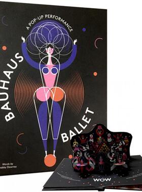 现货 英文原版 包豪斯芭蕾 立体书 Bauhaus Ballet 艺术与纸雕设计 包豪斯剧场 奥斯卡·施莱默 Oskar Schlemmer