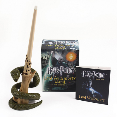 现货  英文原版 Harry Potter Voldemort’s Wand with Sticker Kit 哈利波特：伏地魔的魔杖套装 电影周边