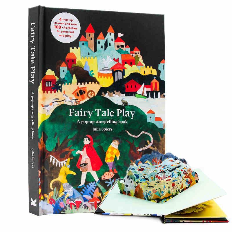 现货英文原版童话故事立体书Fairy Tale Play:Apop-upstorytellingbook一本立体的童话书立体益智游戏亲子互动绘本情景剧角色扮演