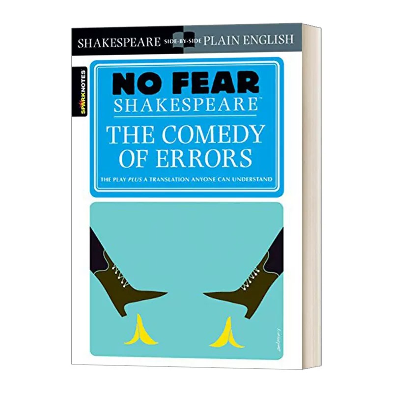 现货 英文原版  错误的喜剧 Sparknotes Comedy of Errors No Fear Shakespeare 文学读物