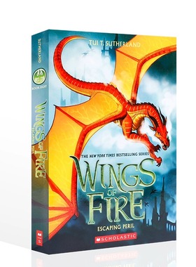 现货 英文原版 火翼飞龙8 龙魂泯灭的假面女王 Escaping Peril Wings of Fire Tui Sutherland Scholastic Press 英文小说