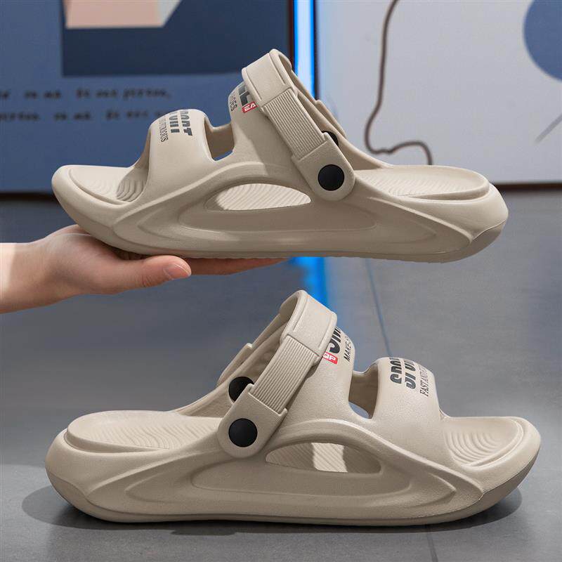 潮流增高拖鞋拖鞋男士2025新款夏季外穿防滑防臭耐磨户外沙滩开车