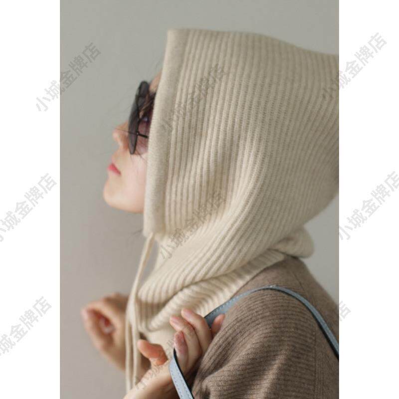 卫衣帽子单独棉衣领连帽羽绒服针织装饰帽可拆卸衣服上配的假帽子