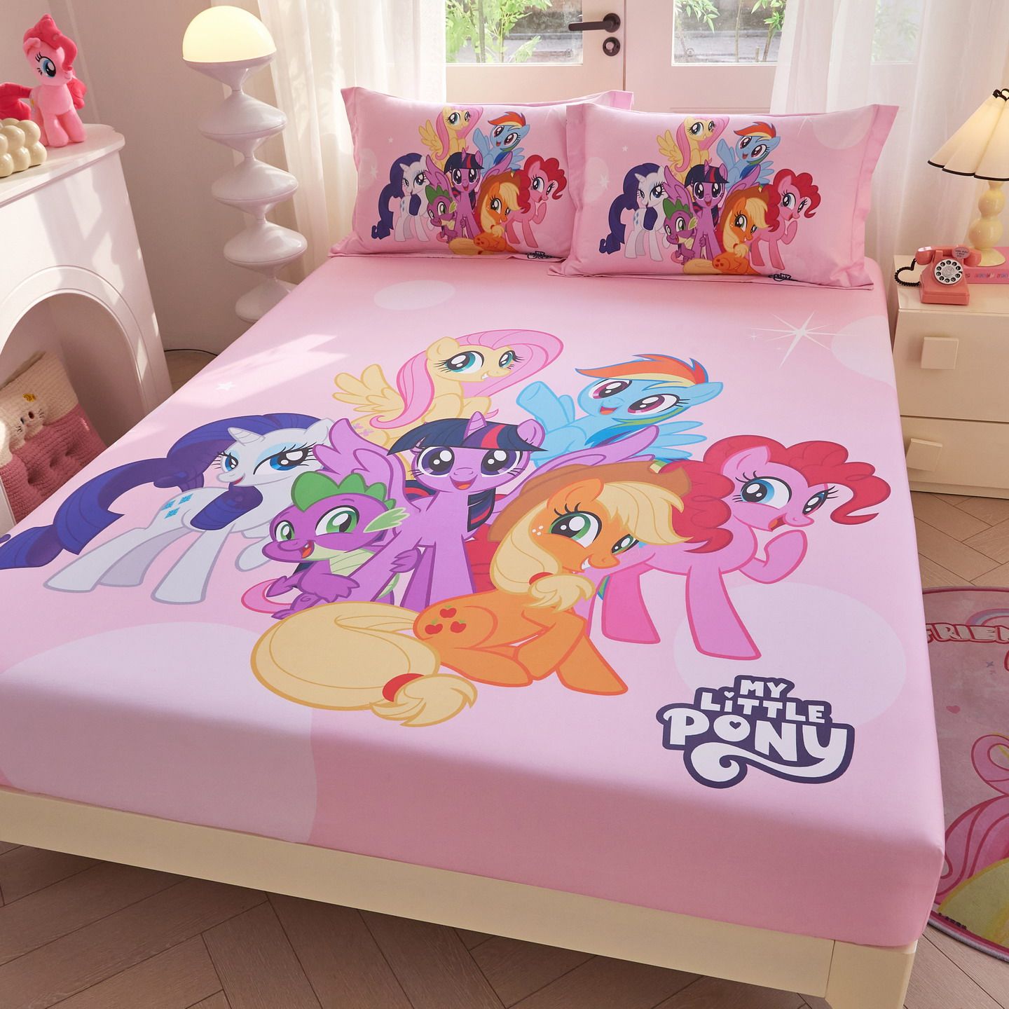 小马宝莉卡通纯棉床笠单件100全棉床罩席梦思床垫保护套全包床单,床上用品,床笠,淘宝优惠券,粉丝福利购,淘宝优惠卷