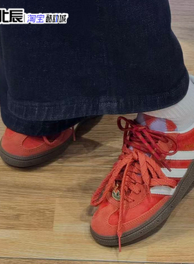 阿迪达斯三叶草HANDBALL男女板鞋德训鞋T头鞋休闲鞋BD7633 KJ6299