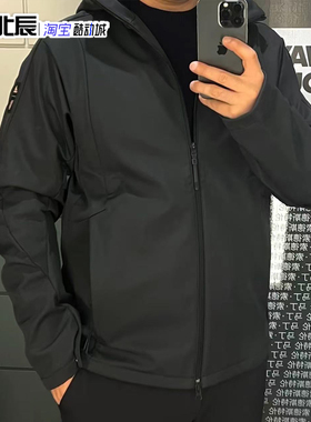 Adidas阿迪达斯男子武极系列防风拒水梭织加绒连帽休闲夹克JI8712