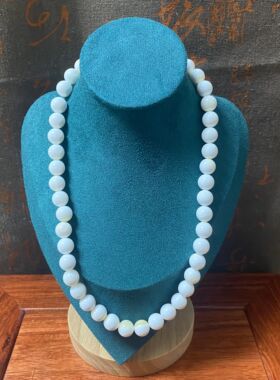 天然海南贝壳金丝贝项链颈链新中式国风锁骨链气质佛七宝