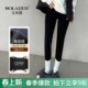 弹力休闲靴裤 冬加绒加厚高腰小脚松紧腰大码 女裤 宝来捷外穿打底裤