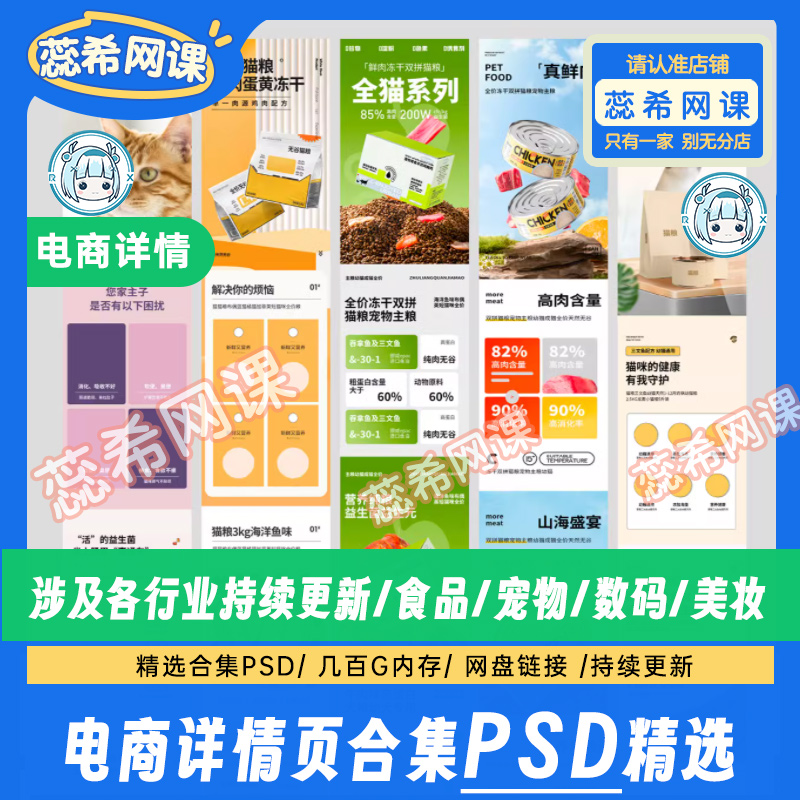 3900款 电商详情页模板 数码商品产品电商潮流模板psd设计素材