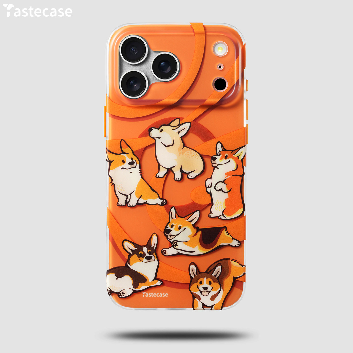 Tastecase可爱柯基犬狗狗磁吸手机壳适用于苹果iPhone17ProMax原创新款MagSafe磨砂保护壳16Pro防摔手机套