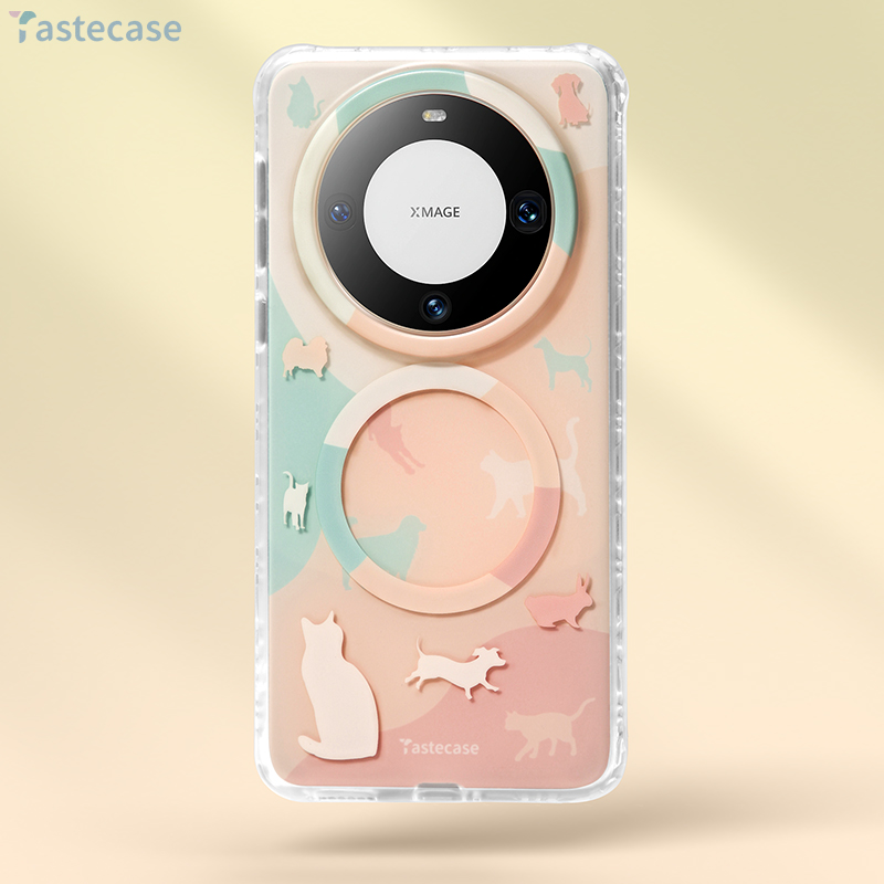 Tastecase新款动物园磁吸手机壳适用于华为Mate60Pro+保护壳原创磨砂卡通可爱Mate60Pro个性时尚防摔手机套