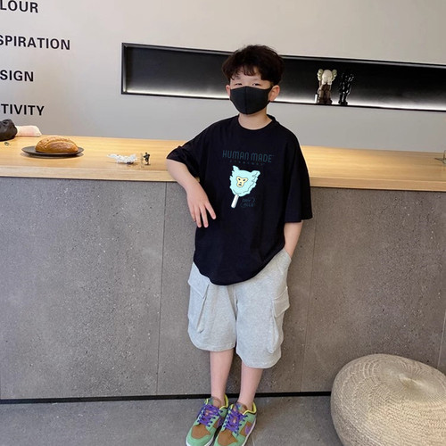 HumanMade冰淇淋男童短袖T恤