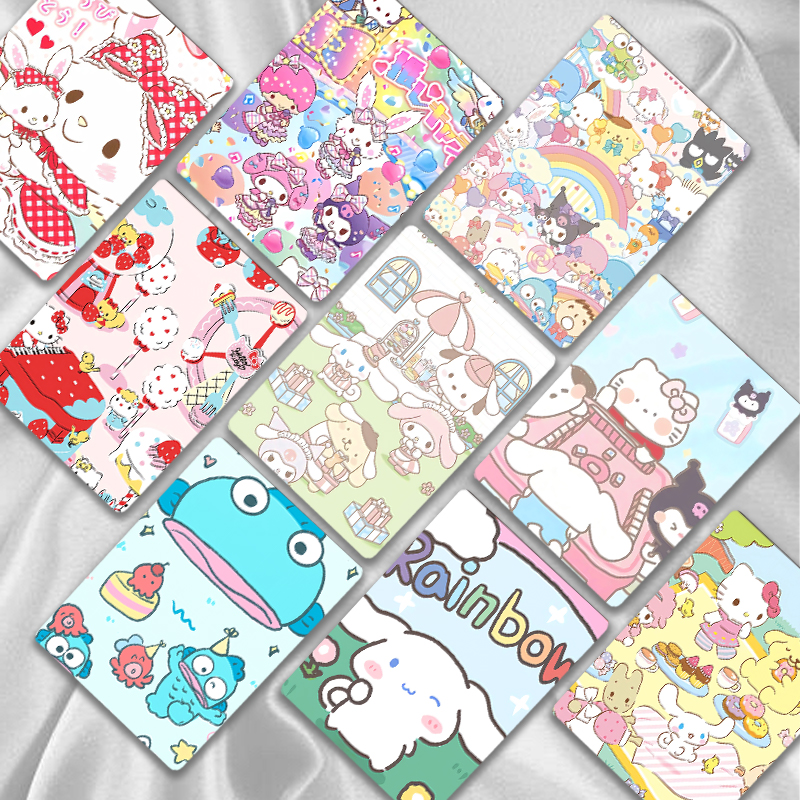 三丽鸥周边镭射小卡50张/盒3寸lomo卡拍立得无重复新款磨砂盒装