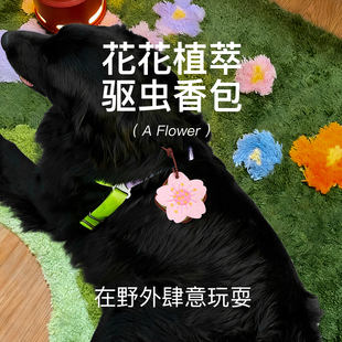 宠物驱虫挂件驱蚊防虫户外露营植物香包香囊挂饰便携防护狗狗随身