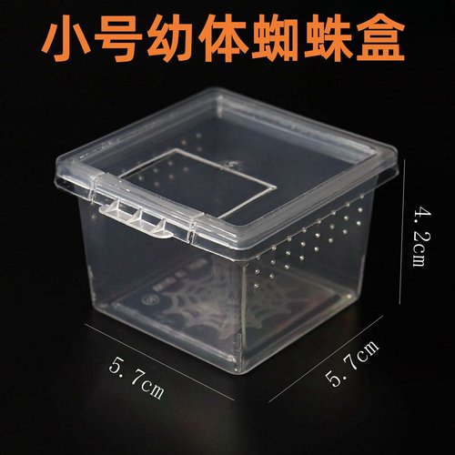 昆虫幼体饲养盒蜘蛛翻盖透气