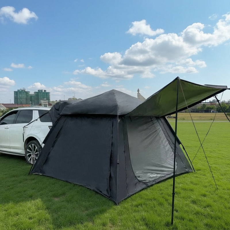 优质一体车尾帐篷天幕全自动免搭建速开自驾游户外遮阳棚侧帐延伸