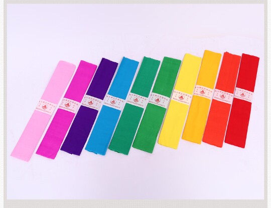 海王彩色皱纹纸幼儿园DIY手工纸环境装饰仿真花玫瑰花材料花圈纸