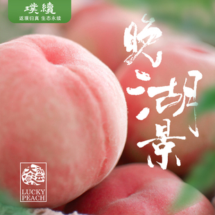 大运四川龙泉驿晚湖景水蜜桃软桃现摘新鲜水果礼盒当季桃子5斤装
