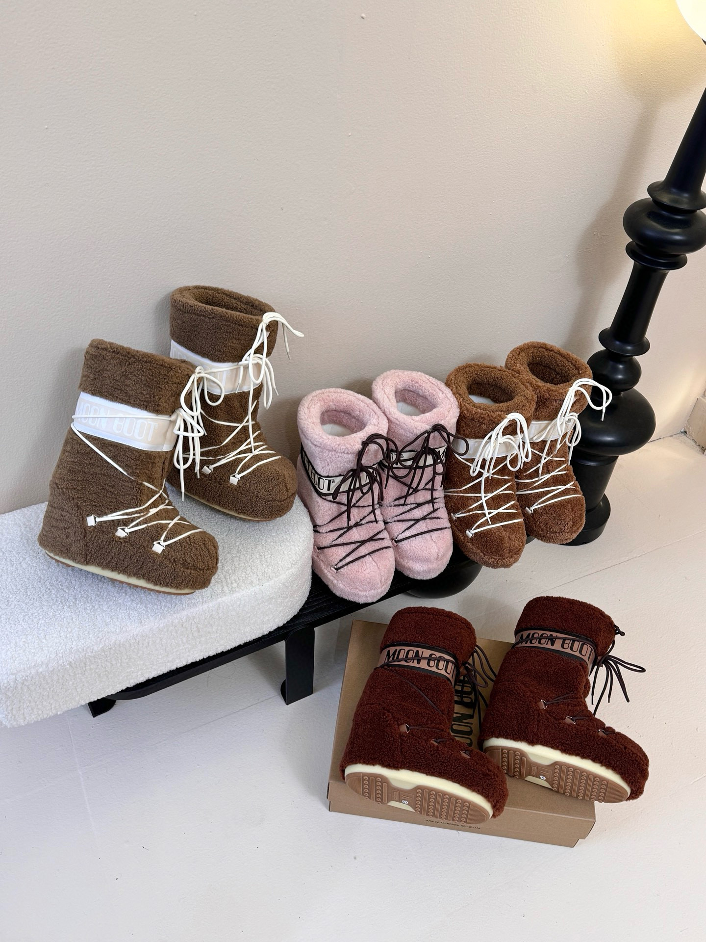 月亮靴2025冬季高筒雪地靴女厚底雪地鞋潮增高毛毛女靴潮