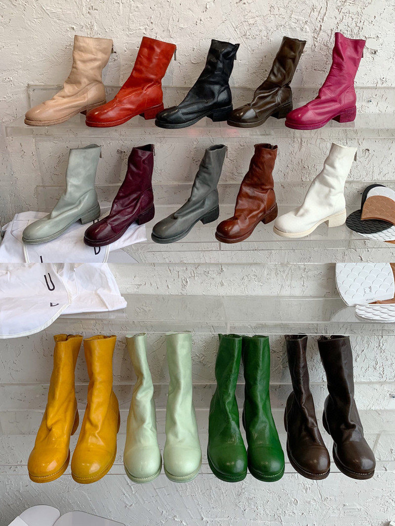 guidi788z粗跟固特异复古