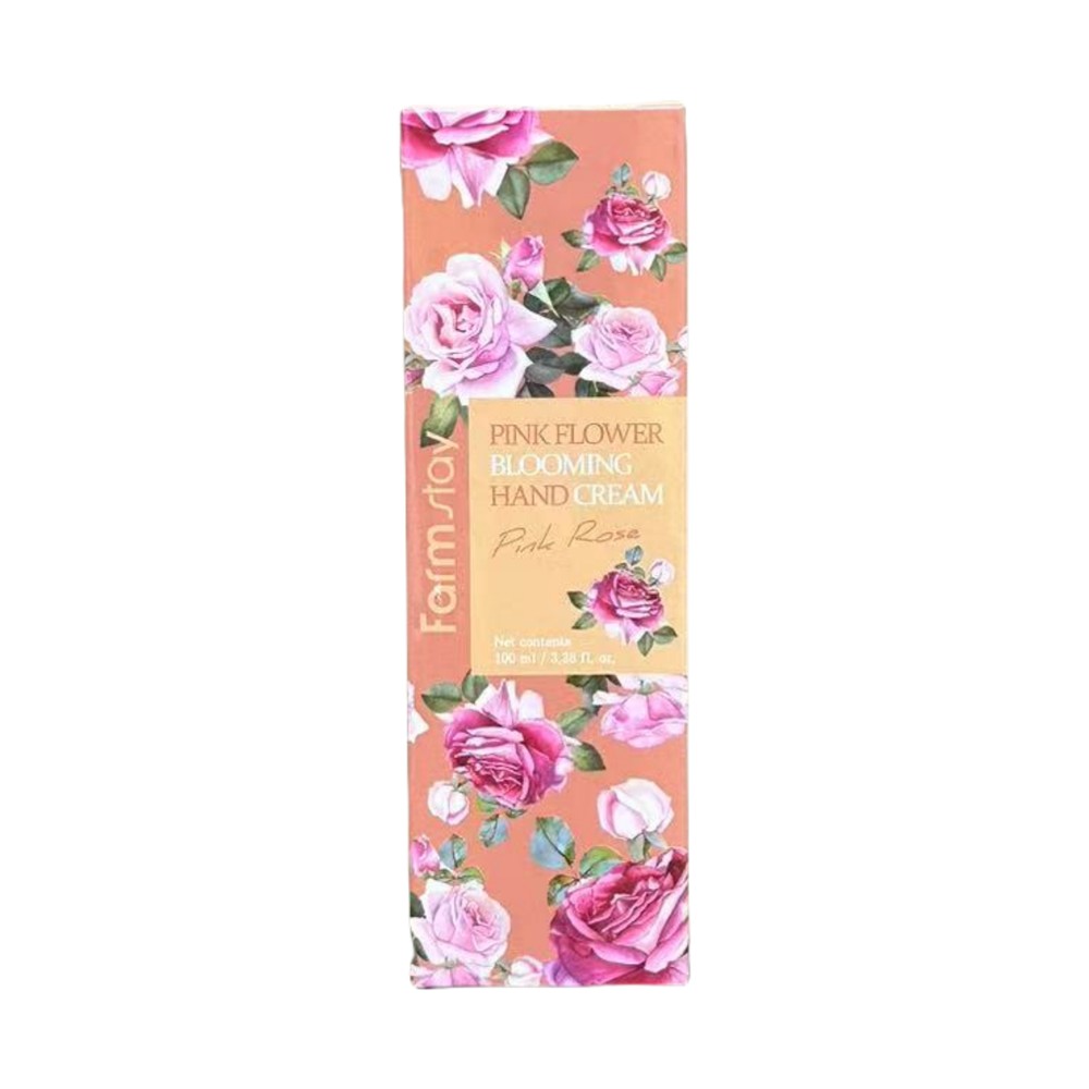 香港直邮法曼媞Farmstay粉花绽放护手霜粉玫瑰100ml滋润花果香