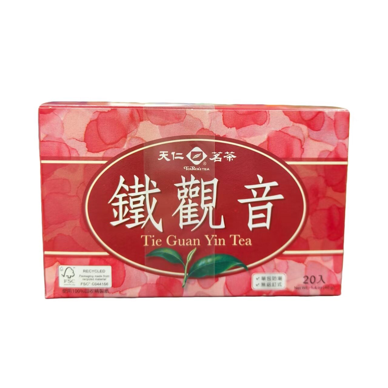 台湾原装进口天仁茗茶铁观音茶包