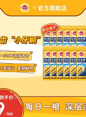 宝路狗狗零食洁齿棒泰迪中小型成犬耐咬咬胶洁牙棒宠物磨牙棒