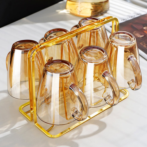 摔不烂的玻璃杯钢化茶杯套装新款