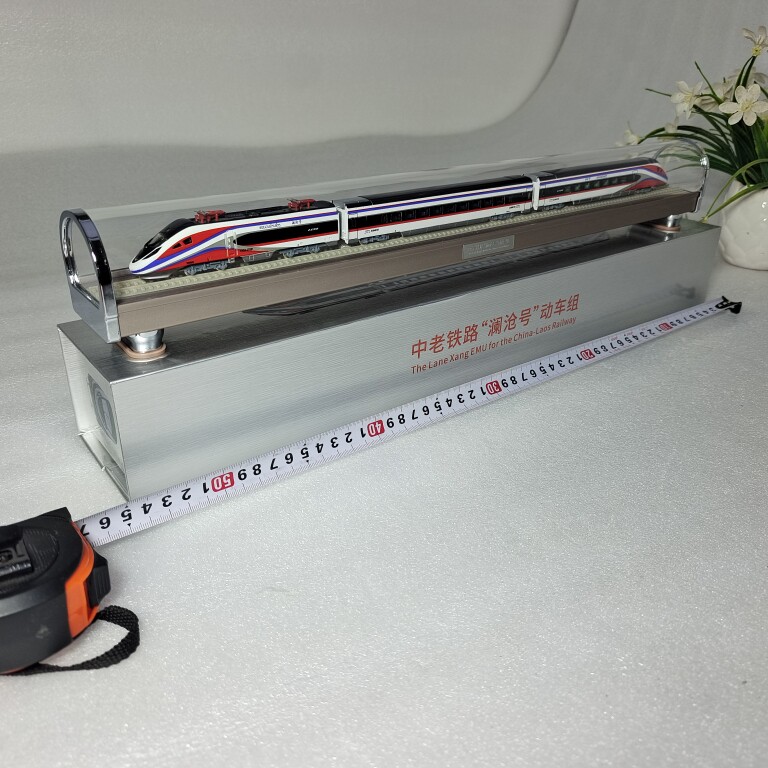 复兴号出口中老高铁澜沧号动车组模型静态仿真商务礼品玩具包邮