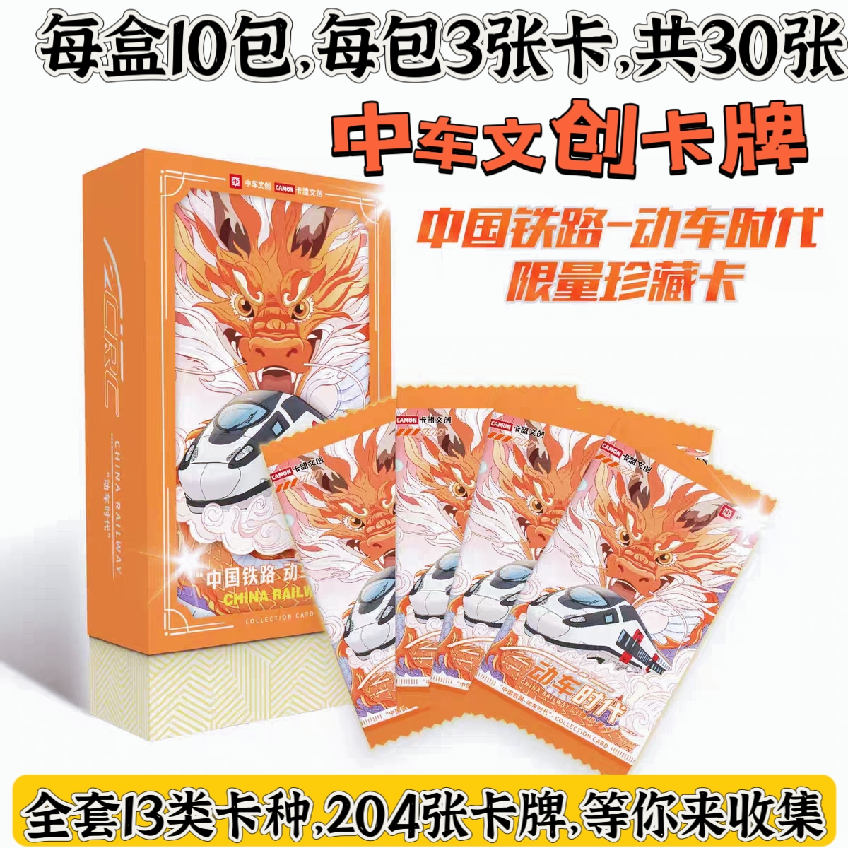 中国铁路动车时代限量集珍藏卡