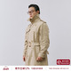 2025双排扣休闲插肩袖 大衣外套 战壕风衣男 秋冬新款 经典 中长款