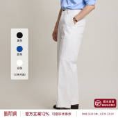 男高腰休闲长裤 复古牛仔裤 平圆方中美式 宽松直筒裤 纯棉水洗