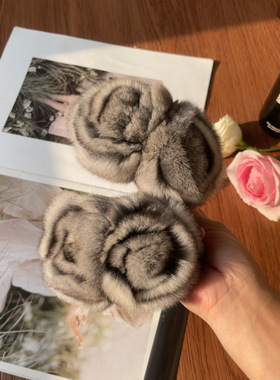 软萌龙猫花朵发夹少女氛围感发饰