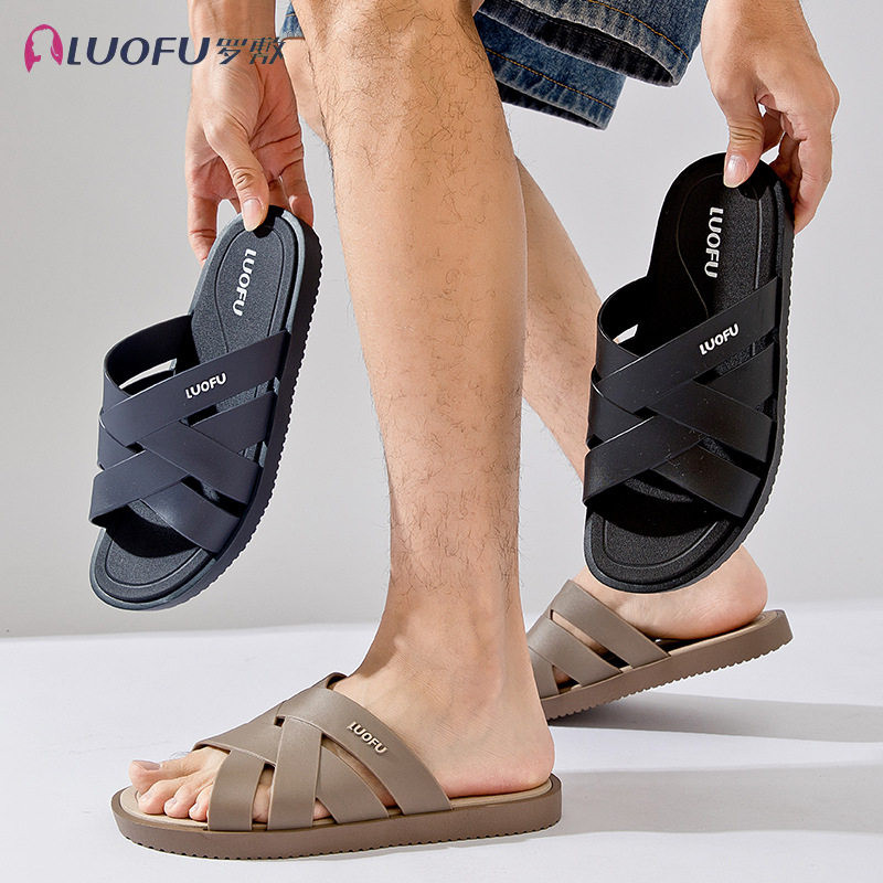 罗敷官方漂流船男鞋动拖鞋凉拖休闲鞋沙滩鞋轻便居家外穿舒适鞋子