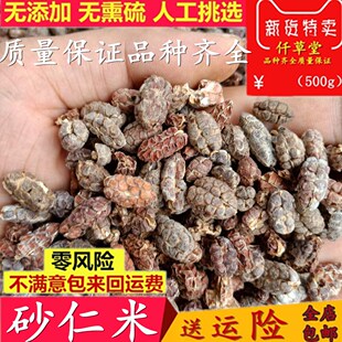 新货砂仁米500克去壳整个砂仁 中药材阳春砂仁米 砂仁肉 包邮打粉