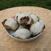 桂林美食恭城油茶小吃大肚粑纯手工现做叶子糍粑年糕10个装 包邮