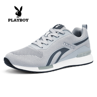 花花公子男鞋秋季2025新款透气网面网鞋男士休闲运动鞋男潮鞋子男