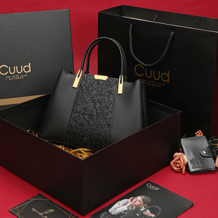 奢礼母亲节礼物送妈妈婆婆生日的礼物实用高档真皮中年女包送长辈