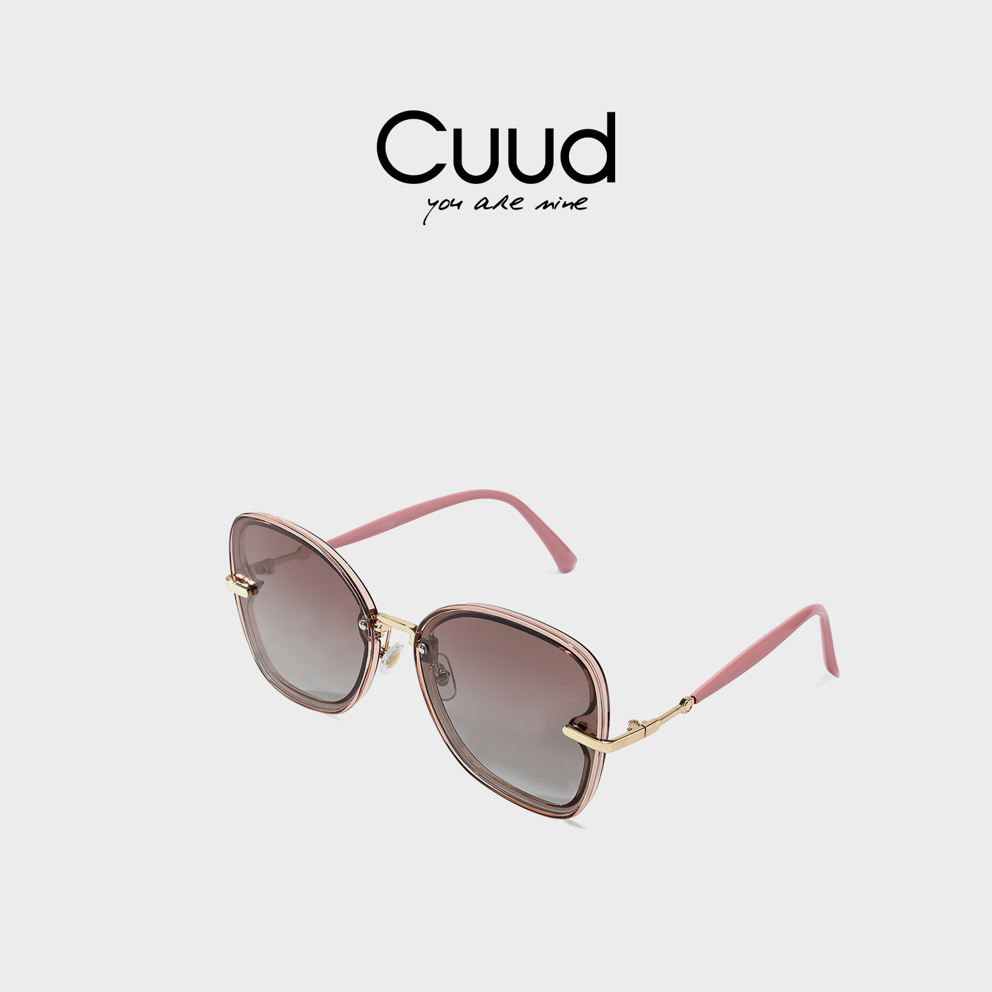 【专柜】Cuud新女冬季款大脸墨镜防晒眼镜海边防紫外线女士太阳