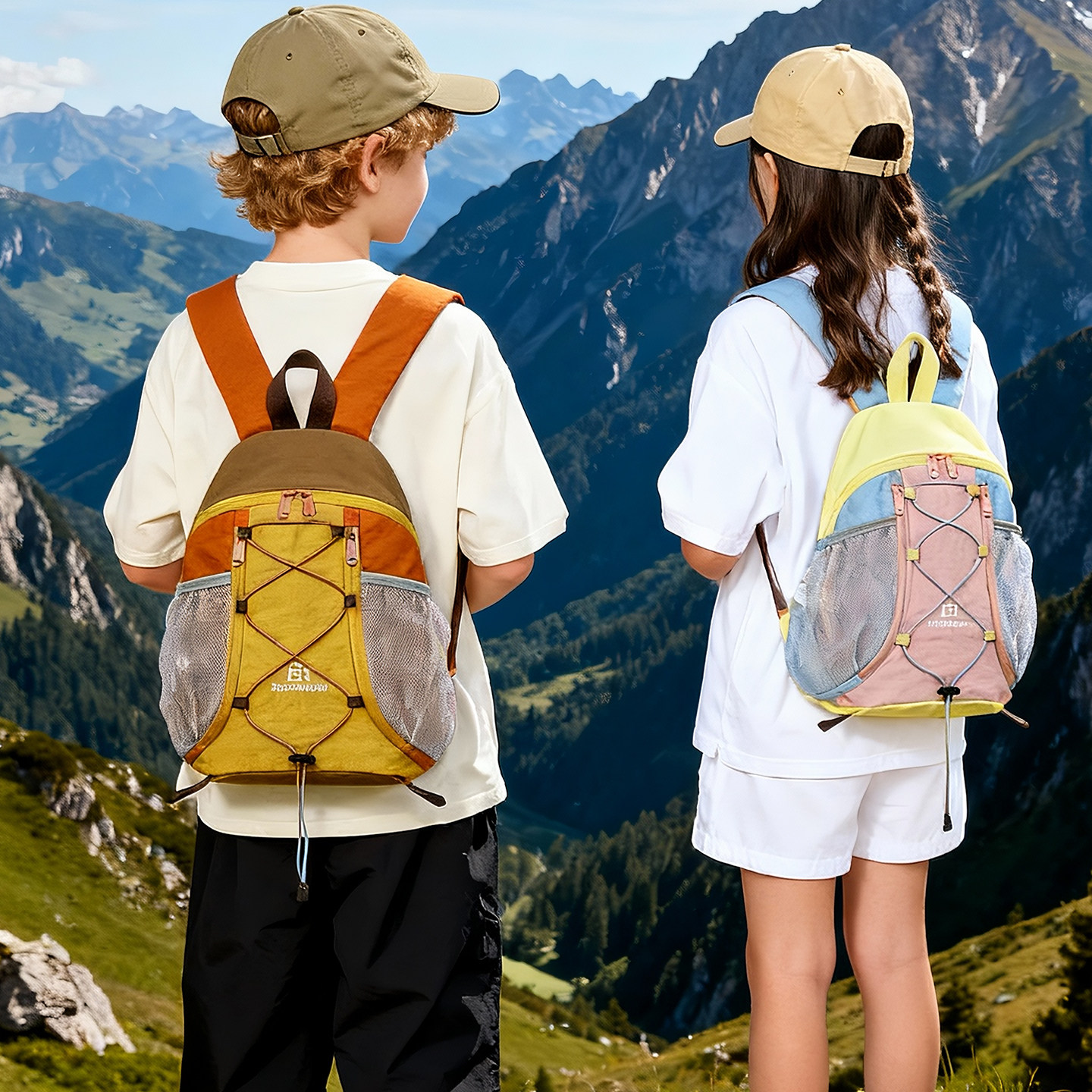 儿童户外登山包女童工装风轻盈可折叠防水徒步旅游外出男孩背包