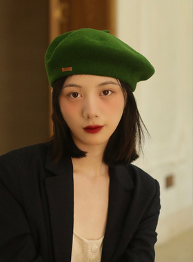 松石绿复古蓓蕾帽同款石原里美