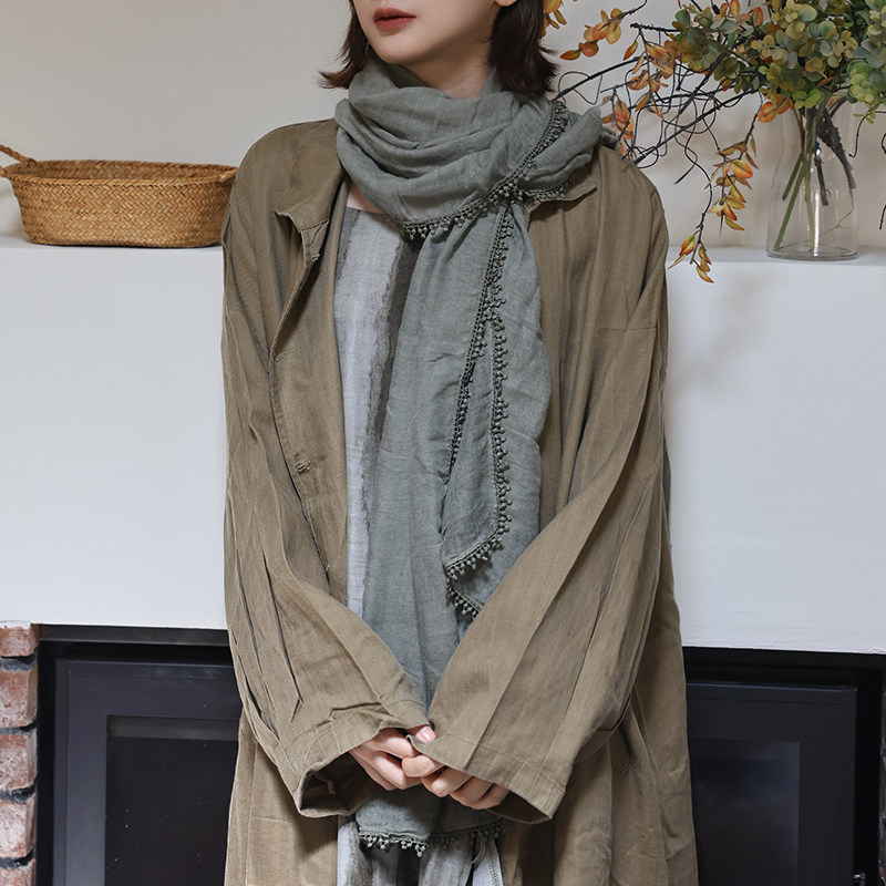 文艺风棉麻围巾女冬季纯色百搭披肩围巾两用学生复古氛围感围脖,服饰配件/皮带/帽子/围巾,围巾/丝巾/披肩,淘宝优惠券,粉丝福利购,淘宝优惠卷