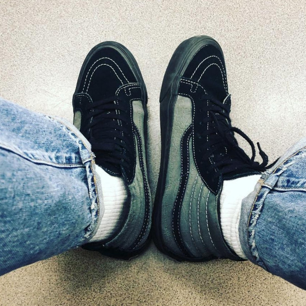 程壹谨制 15AW VAULT SK8 HI日系复古高帮真皮休闲板鞋余文乐同款