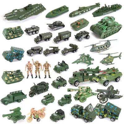 军事打仗士兵战机塑料玩具航母
