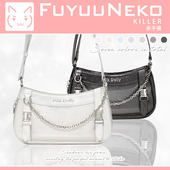 斜挎小食量迷你mini闪闪小痛包二次元 浮游猫 原创杀手痛包 漫展痛