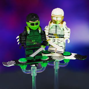 蜘蛛侠反派绿魔悬浮滑板飞行器战衣拼装人仔第三方积木适用于乐高