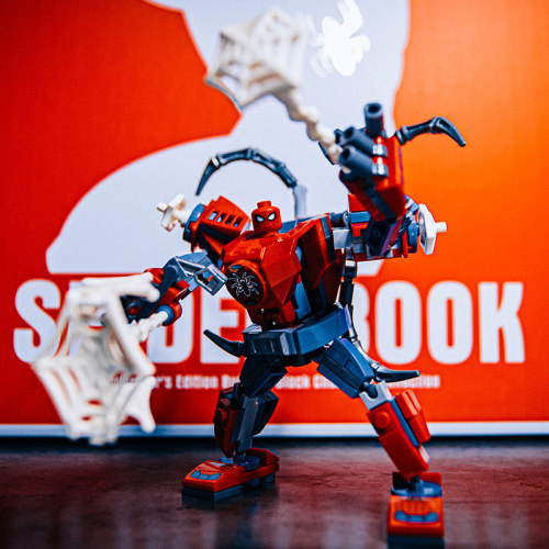 复仇者蜘蛛侠机甲积木玩具