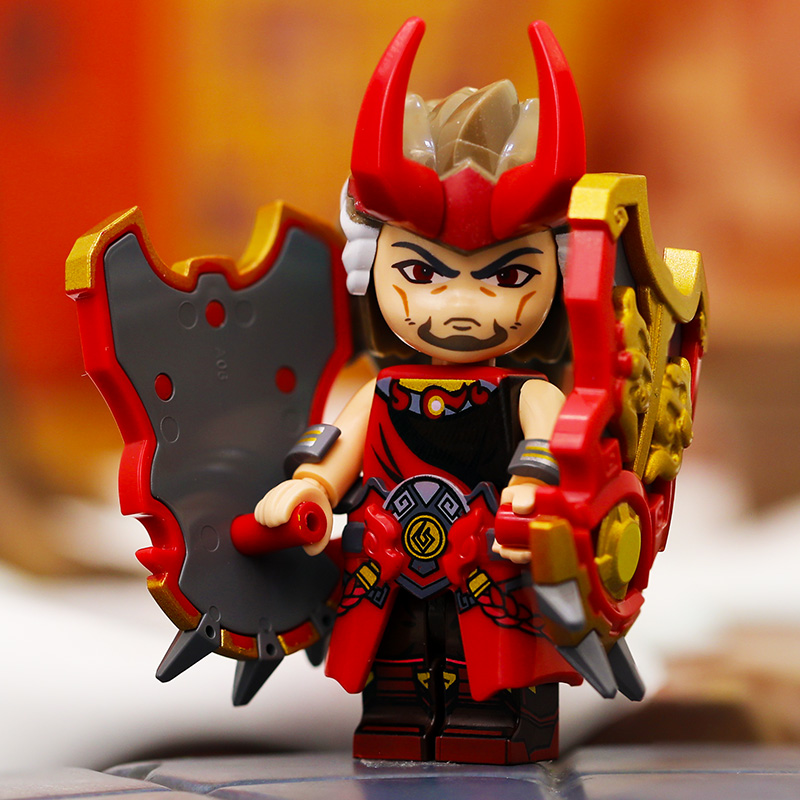 王者荣耀廉颇对抗路游戏人仔积木打野野王玩具摆件礼物