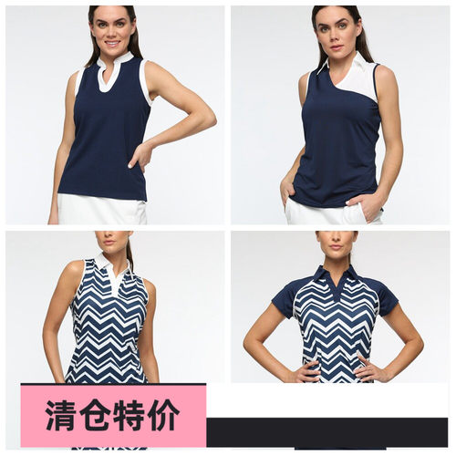 高尔夫女t恤上衣速干服装